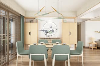 create beautiful 3d interior design for your bedroom, living room, dining space