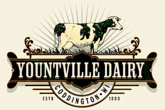 design western vintage farm cattle and ranch logo