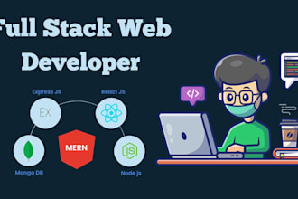 develop full stack mern web app with frontend backend