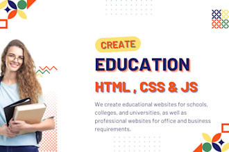 design a modern and responsive educational website