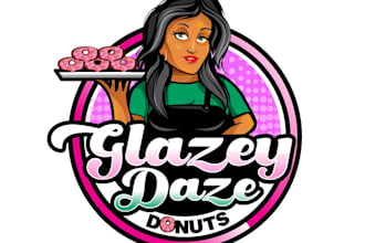 design modern donut logo for your business