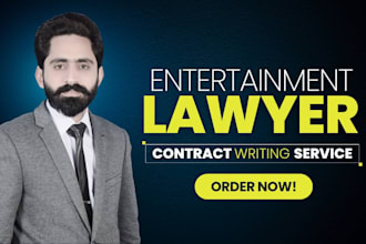 be your entertainment lawyer, music contract writer