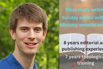 write evangelical christian devotionals and bible studies