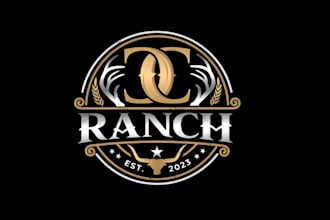 do a western vintage ranch and cattle brand logo design