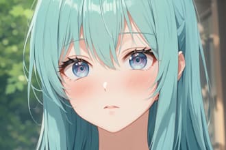 draw a anime portrait character