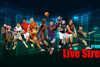 develop sport channels with live transmission, live sport TV in website