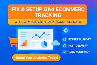 fix and setup google analytics 4 ecommerce tracking with GTM server side