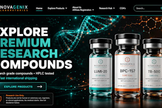 design fda compliant website peptide website research peptide peptide store