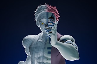 make custom 3d character models from scratch