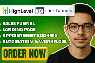 clickfunnels sales funnel gohighlevel landing page click funnel ghl expert