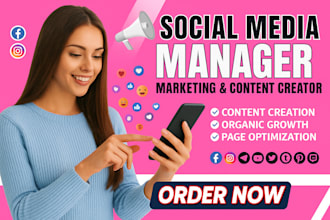 be your social media manager expert social media specialist