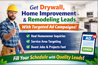 generate drywall installation leads, home remodeling and construction leads