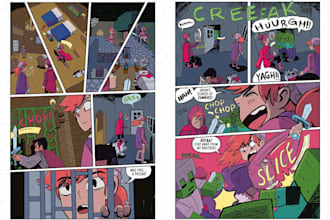 digitally color your comic book or webcomics professionally