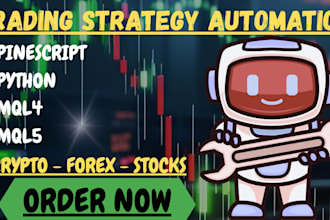automate trading strategy for forex, crypto and stocks