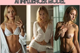 do nsfw, sfw ai influencer ai model for instagram fanvue lora training workflow
