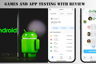 test and review your app on PC, games, steam, play store