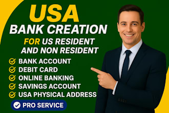 create USA bank with llc details, get USA physical address and proof of address