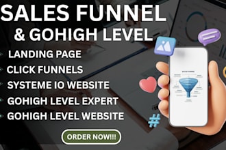 create a gohighlevel landing page for your clickfunnels or salesfunnel