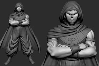 create realistic 3d anime figure 3d anime character 3d toy diorama figurine