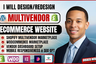 design woocommerce multivendor ecommerce marketplace website with dokan or wcfm