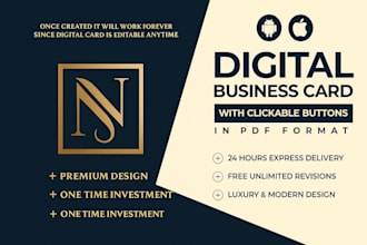 design digital business card, visiting card for your brand identity