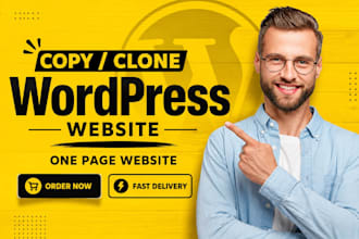 clone your business website and landing page in 12 hours,copy clone redesign
