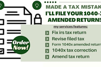 file your irs 1040x amended tax return professionally