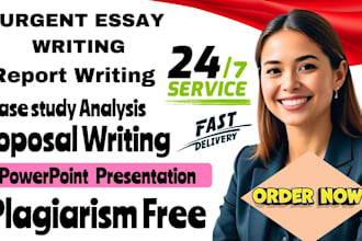 do urgent essay writing, powerpoint presentation, case study, and proposal