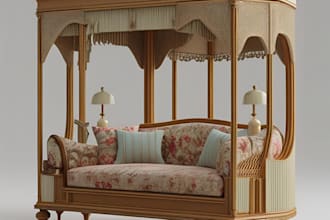 do 3d furniture model wood carving cnc laser cutting