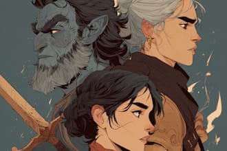 draw your custom dnd character illustration