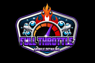 do modern wonderful car, detailing logo