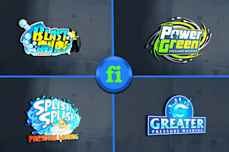 make pressure washing cleaning and power washing logo