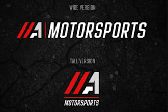 design professional car racing and motorsports logo