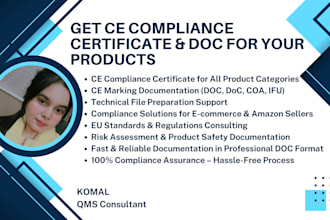 provide ce compliance certificates and documents for all product categories