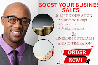 do linkedin outreach as your sales person with proven script