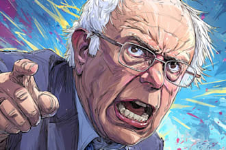 draw political cartoon and comic