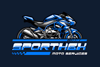 do trendy bike shop logo design with brand identity in your range