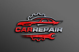 design auto dealership, car wash, car detailing, auto repair logo