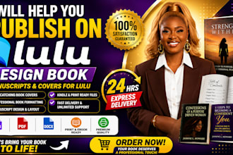 format, edit and design kindle ebook for KDP, ingramspark and canva