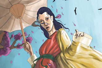 draw digital ilustration, redraw, ocs, fan arts in line art and painted style