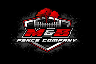 create high quality and beautiful fence logo design