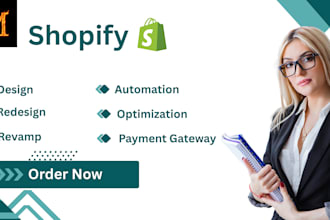 design,redesign shopify store optimize e commerce and automation