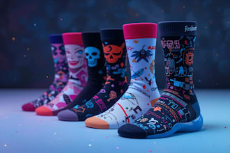 design creative collection and tech pack of socks for you