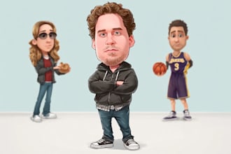 create bighead cartoon caricature from your photo
