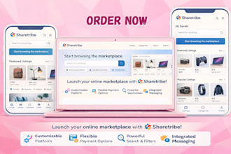 build and customize your sharetribe marketplace with landing page and mvp