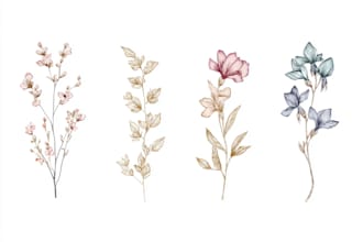 design a custom botanical logo and brand identity