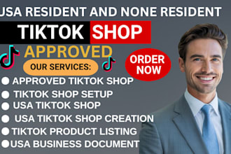 create USA tiktok shop setup USA tiktok shop USA tiktok business representative
