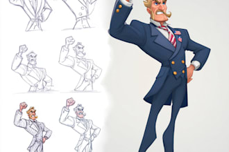 draw custom political cartoons for editorials and commentary