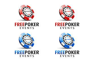 do professional poker chip or poker logo design for your brand