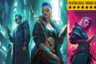 design game character, cyberpunk or game character